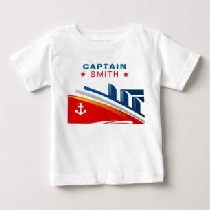 Nautical Ship 1st Birthday Party Captain Name