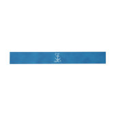 Nautical Ship Anchor Navy Blue Waterverf Wedding Uitnodigingen Wikkel (Vlak)