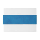 Nautical Ship Anchor Navy Blue Waterverf Wedding Uitnodigingen Wikkel (Achterkant Voorbeeld)