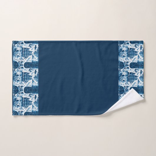 Nautical Ship and Ocean Pattern No5 Bad Handdoek (Handdoek)