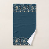 Nautical Ship and Ocean Pattern No.3 Bad Handdoek (Handdoek)
