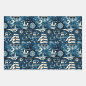 Nautical Ship and Ocean Thmed Patroon No6 Inpakpapier Vel (Voorkant 2)
