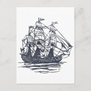 Nautical Ship Briefkaart