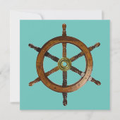 Nautical Ship Helm Bedankt (Voorkant)