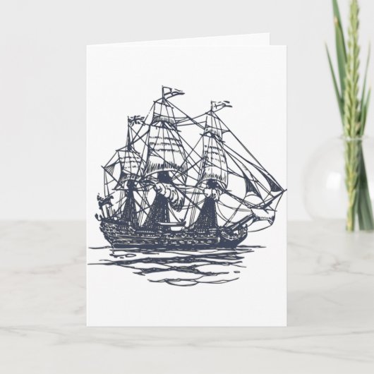 Nautical Ship Kaart (Voorkant)