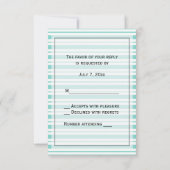 Nautical Ship Lt Blue White Stripe #2 V RSVP (Achterkant)