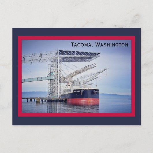 Nautical Ship Tacoma Washington Briefkaart (Voorkant)