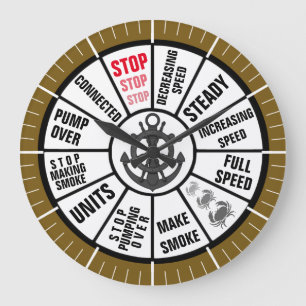 Nautical Ship Telegraph Grote Klok