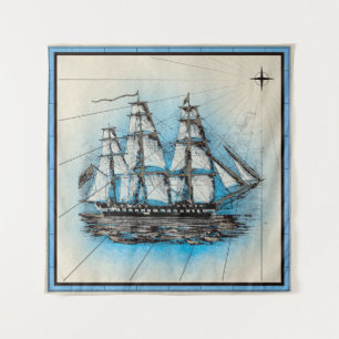 Nautical Ship Wandkleed
