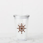 Nautical Ship Wheel Acryl Drinkbeker (Voorkant)