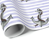 Nautical Ship's Anchor Cadeaupapier (Rol Hoek)