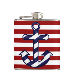 Nautical Ship's Anchor Flask Heupfles