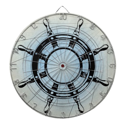 Nautical Ship's Wheel for Navigation Dartbord (Voorkant)