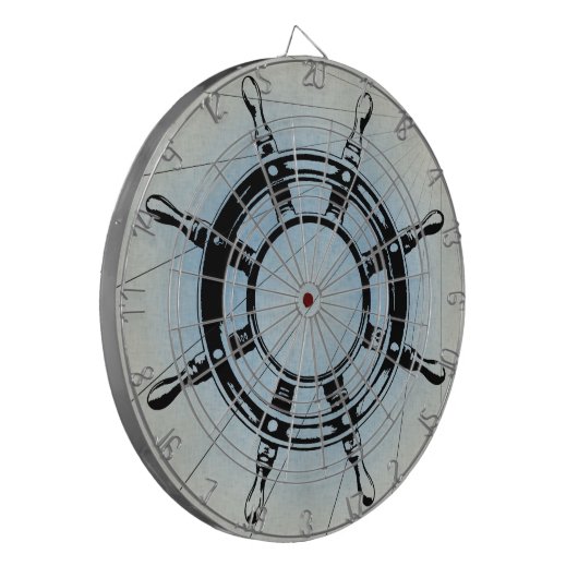 Nautical Ship's Wheel for Navigation Dartbord (Voorkant Links)