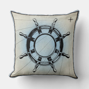  Nautical Ship's Wheel for Navigation Kussen