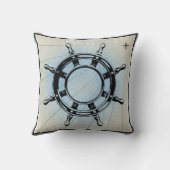 Nautical Ship's Wheel for Navigation Kussen (Achterkant)
