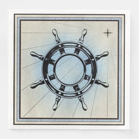 Nautical Ship's Wheel for Navigation Servet (Voorkant)