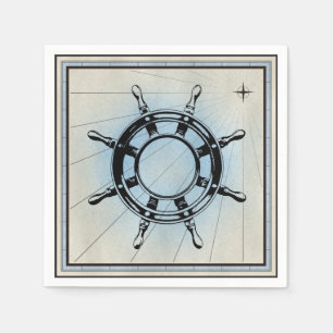 Nautical Ship's Wheel for Navigation Servet