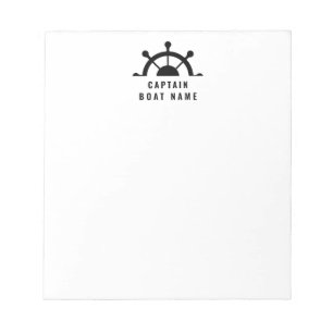 Nautical Ships Wheel Helm Notitieblok