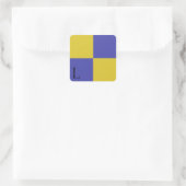 Nautical Signal Flag Alphabet Sticker L (Sac)