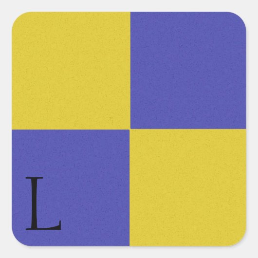 Nautical Signal Flag Alphabet Sticker L (Devant)