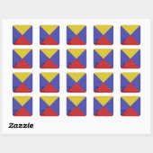 Nautical Signal Flag Alphabet Sticker Z (Vel)