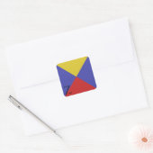 Nautical Signal Flag Alphabet Sticker Z (Envelop)