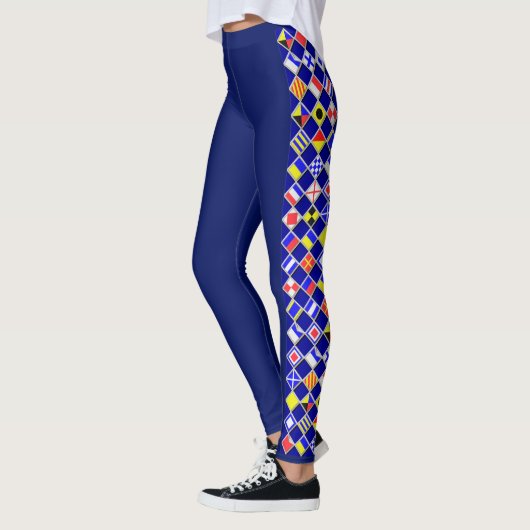 Nautical Signal Flags Decor on Leggings (Links)