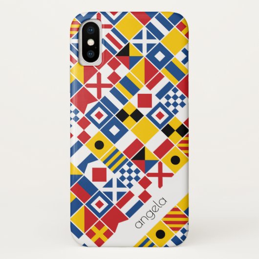 Nautical Signal Flagtern Case-Mate iPhone Case (Achterkant)