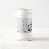 Nautical Sinking Anchor Personalized Bierpul (Voorkant links)