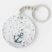 Nautical Sinking Anchor Personalized Sleutelhanger (Achterkant)