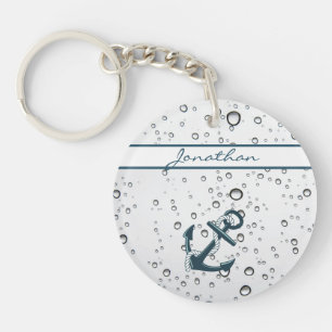 Nautical Sinking Anchor Personalized Sleutelhanger