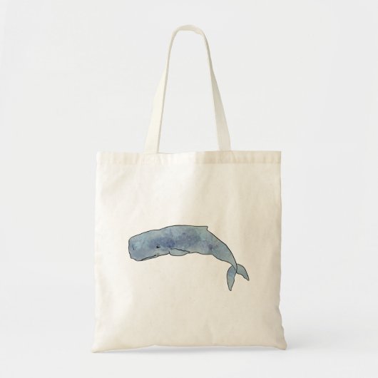 Nautical Sperm Whale Tote Bag (Voorkant)