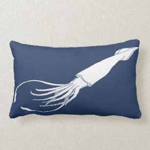 Nautical Squid Lumbar Pillow Kussen