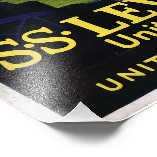 Nautical SS Leviathan Cruise Foto Afdruk (Hoek)