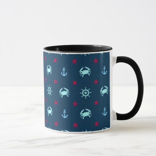 Nautical Star Pattern Mok (Rechts)