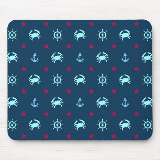 Nautical Star Pattern Muismat (Voorkant)