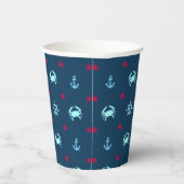 Nautical Star Pattern Papieren Bekers (Rechts)