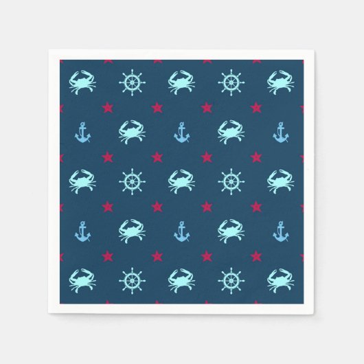 Nautical Star Pattern Servet (Voorkant)