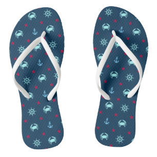 Nautical Star Pattern Teenslippers