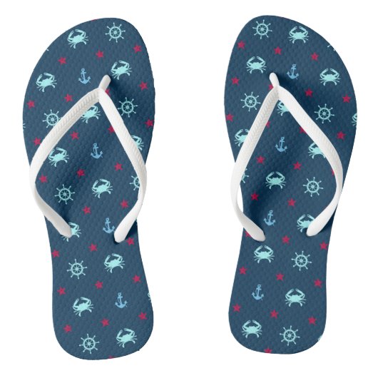 Nautical Star Pattern Teenslippers (Voetbed)