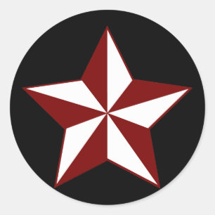 Nautical Star Ronde Sticker