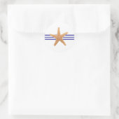 Nautical Starfish - Circle Sticker (Tas)