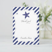 Nautical Starfish Hartelijk dank Bedankkaart (Staand voorkant)