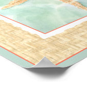 Nautical Starfish in Water Poster (Hoek)