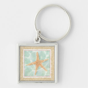 Nautical Starfish in Water Sleutelhanger