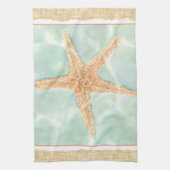 Nautical Starfish in Water Theedoek (Verticaal)