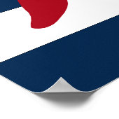 Nautical Starfish print rood, marjoin en wit (Hoek)