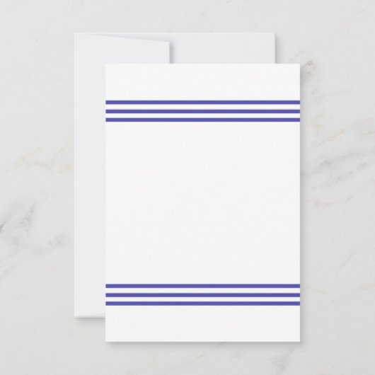 Nautical Starfish - Reception Invitation Kaart (Achterkant)