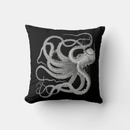 Nautical steampunk octopus antiek  kraken kussen